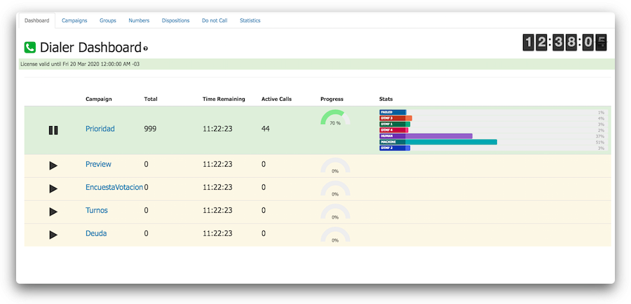 Dialer preview